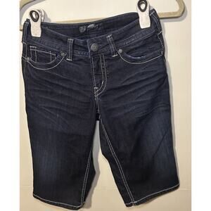 Silver Jeans Suki Rose Surplus bermuda shorts Women’s Size 28 Dark Wash